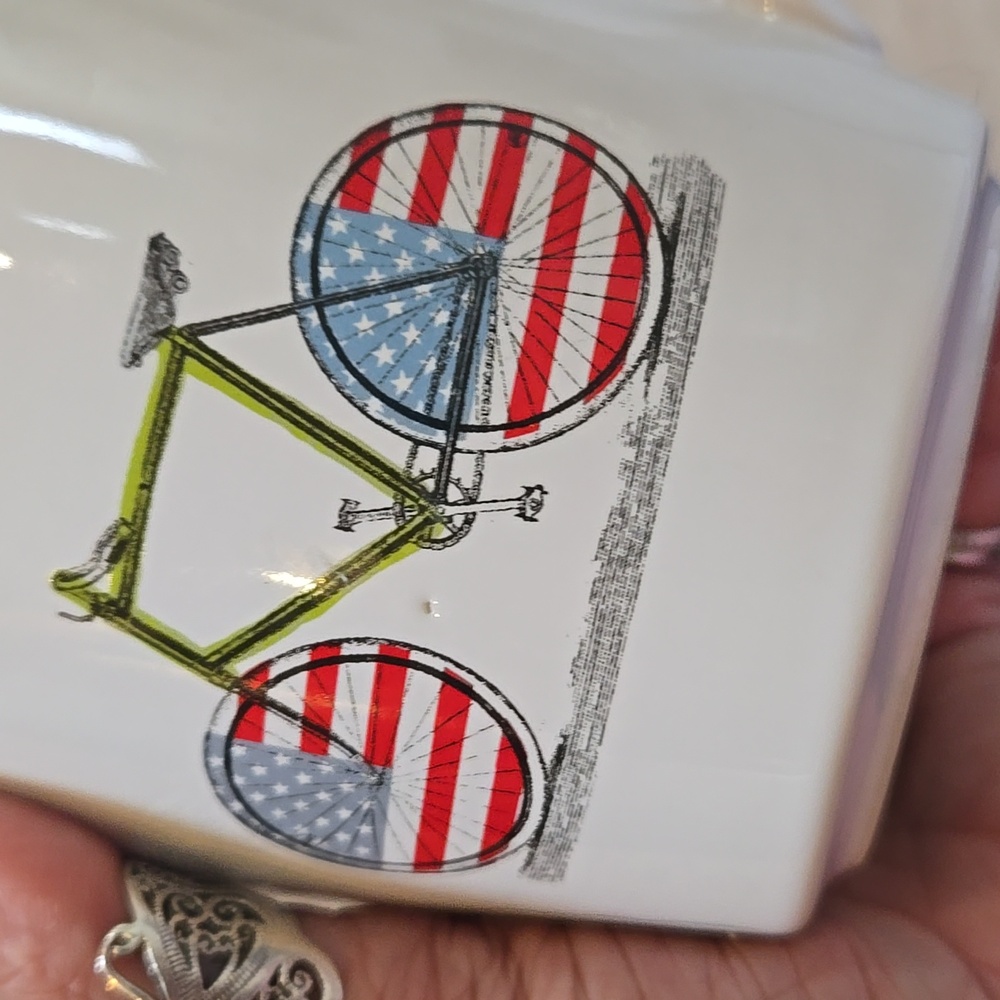 World Market Patriotic Cycling/Bicycle Mug - Picture 2 of 5